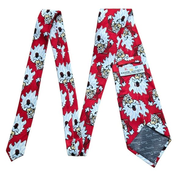 VTG Santa Claus Neck Tie Keith Daniels Christmas Holiday Party Whimsical Novelty - Picture 6 of 6